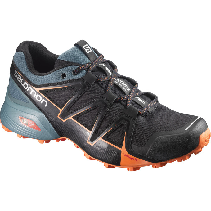 Zapatillas Trail Running Salomon Hombre Negras / Naranjas - Salomon Argentina SPEEDCROSS VARIO 2 ,96